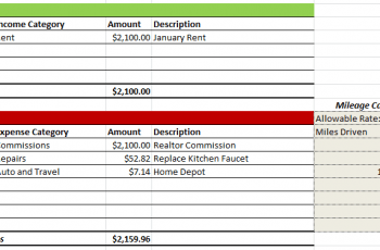 Rental Property Expenses Spreadsheet 25+ Free Download