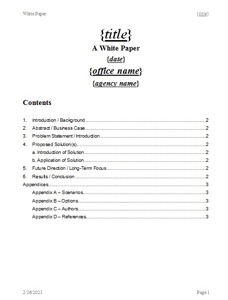 free white paper template