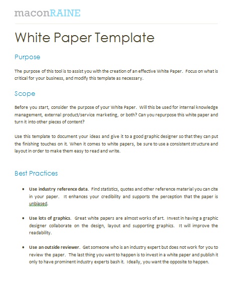 technical white paper template