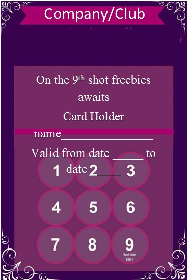 free customer loyalty punch cards templates