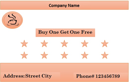 punch card template word