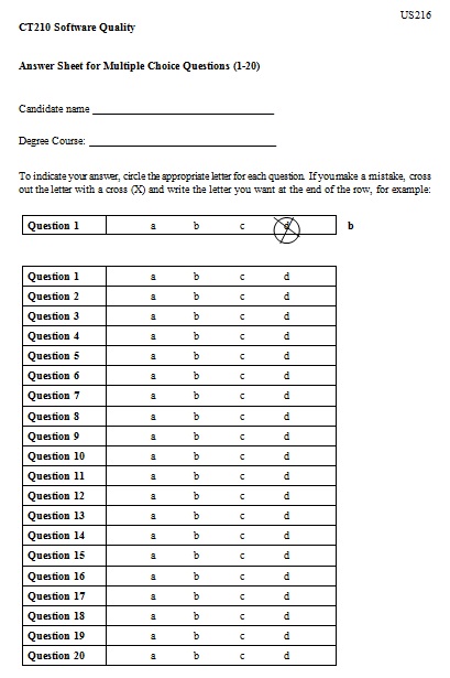 free multiple choice quiz template