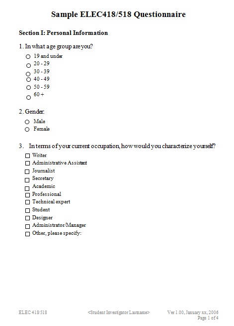 free multiple choice paper template