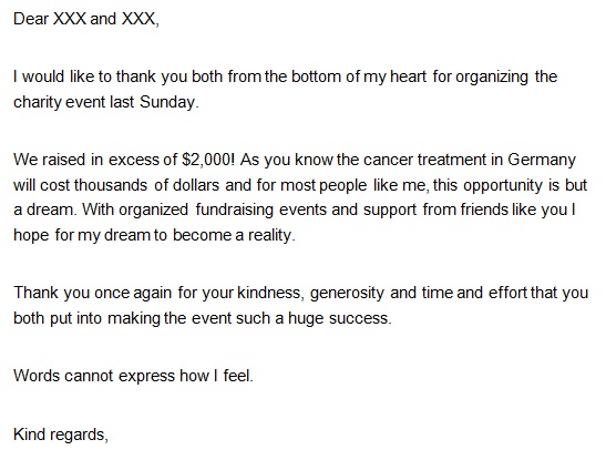 thank you note after receiving donation