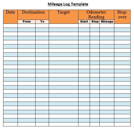 car mileage log book