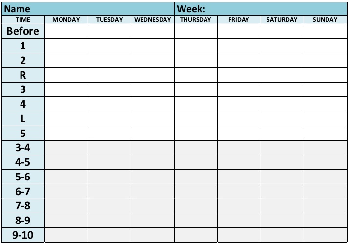 daily study timetable for students at home