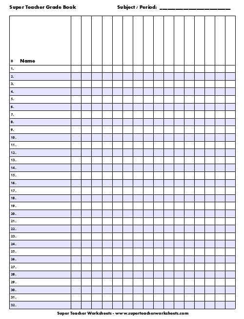 free editable gradebook template pdf