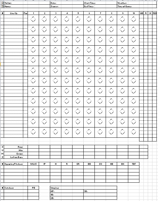 baseball stats tracker template