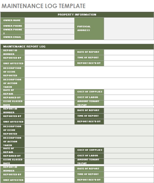 rental property expenses spreadsheet