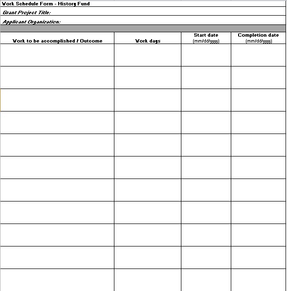 daily work sheet for employee