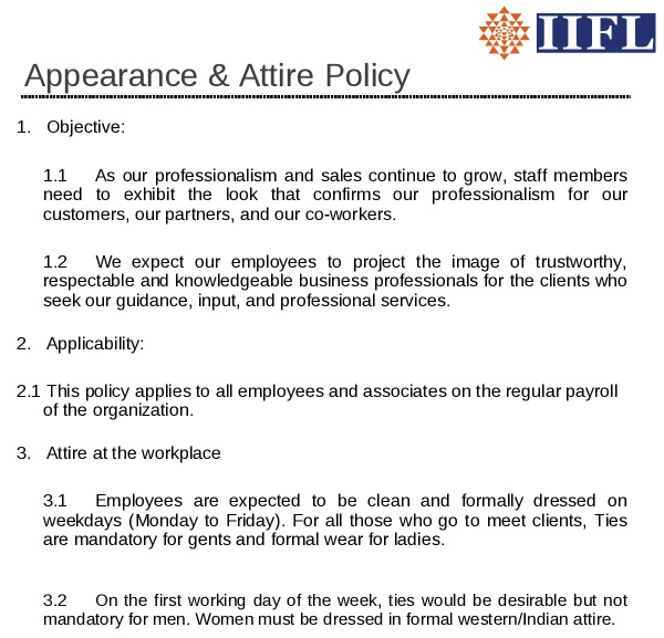 Free Dress Code Policy Templates for Employees [Word+PDF]