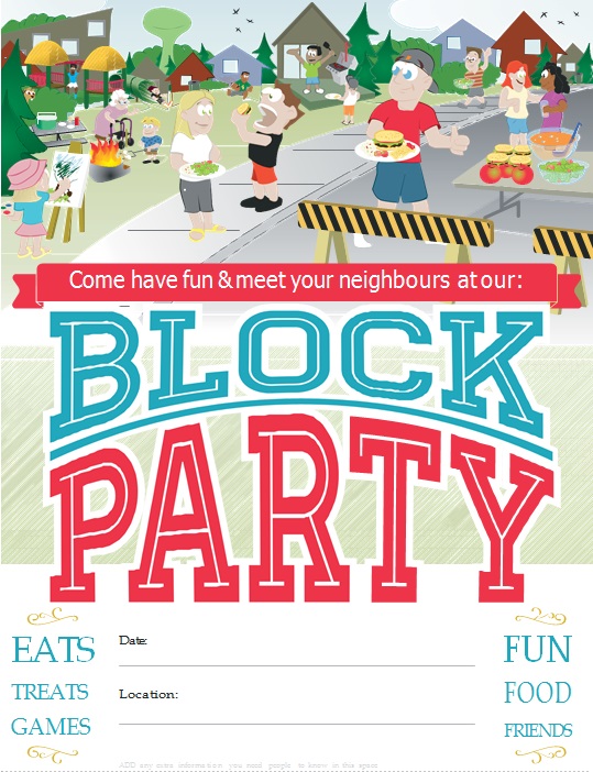 block party flyer template 10