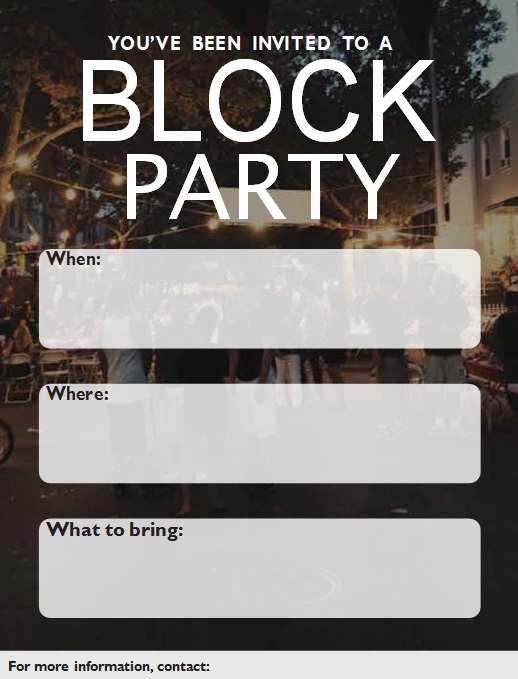 block party flyer template 4