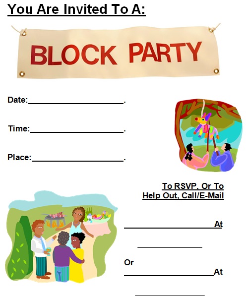 block party flyer template 6