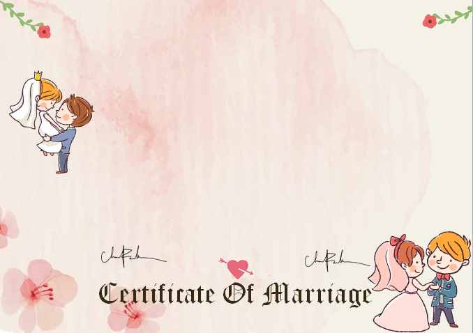 marriage certificate template 19