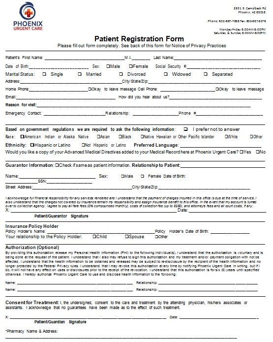 new patient registration form 12