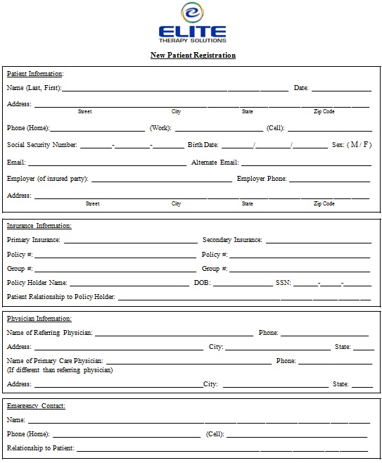 new patient registration form 15