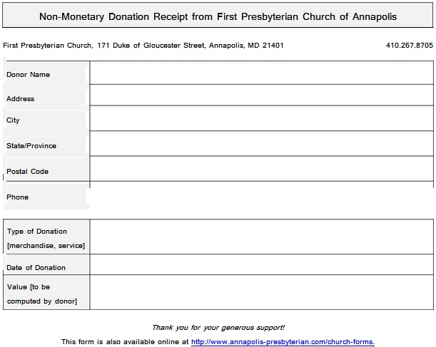 non profit donation receipt template 15