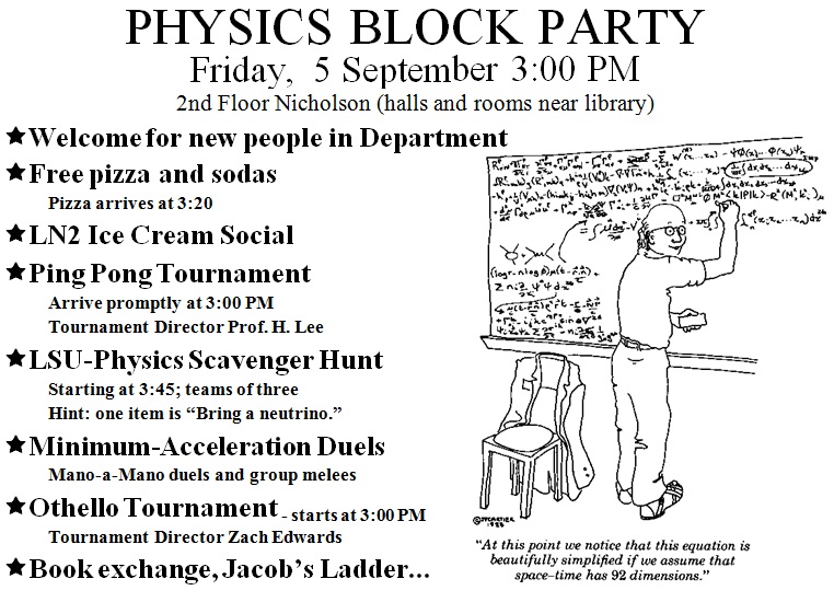 physics block party