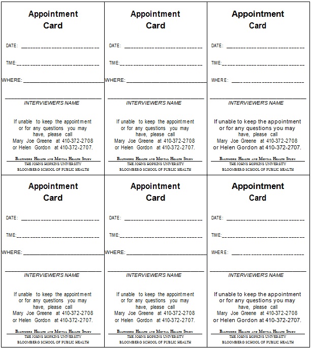 appointment cards template 10