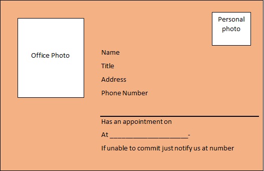 appointment cards template 23