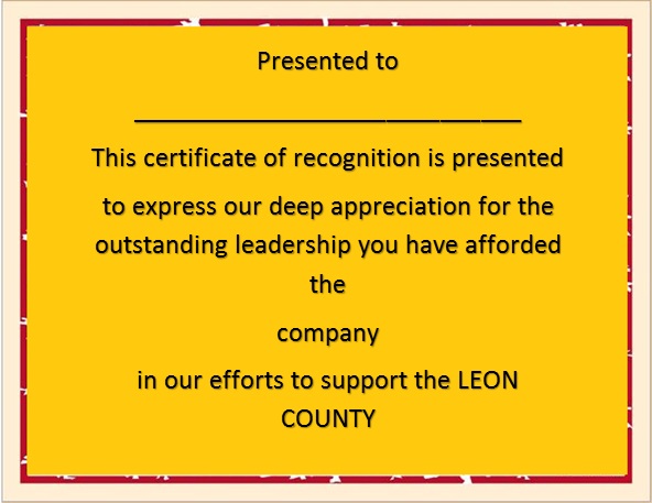 certificate of recognition 27