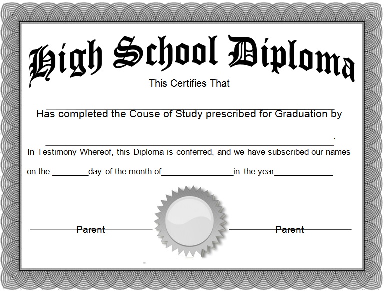 high school diploma template 11