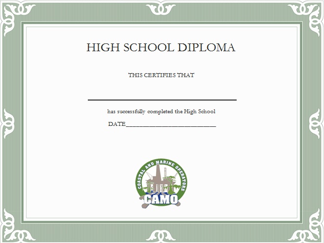 high school diploma template 15