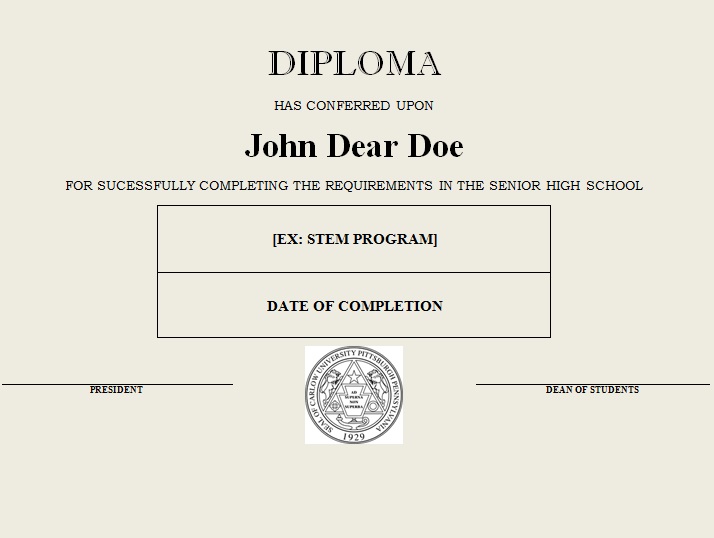 high school diploma template 18