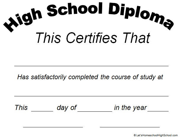 high school diploma template 3