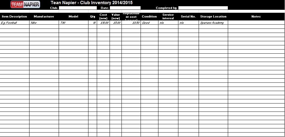 inventory spreadsheet template 3