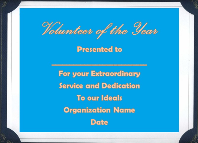 volunteering certificate template 10