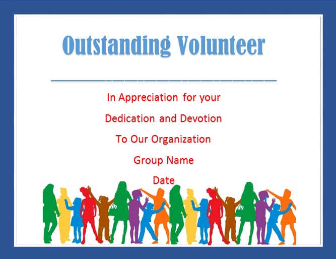 volunteering certificate template 13