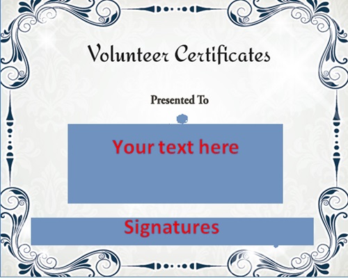 volunteering certificate template 29