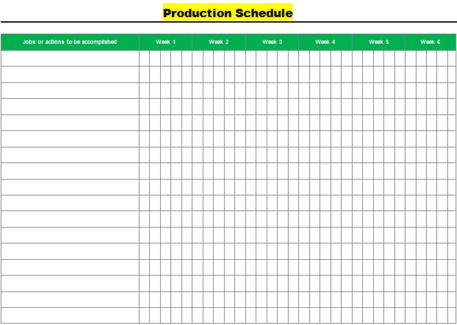 delivery schedule template 18