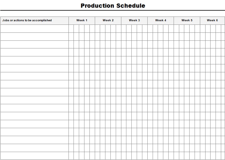 delivery schedule template 20