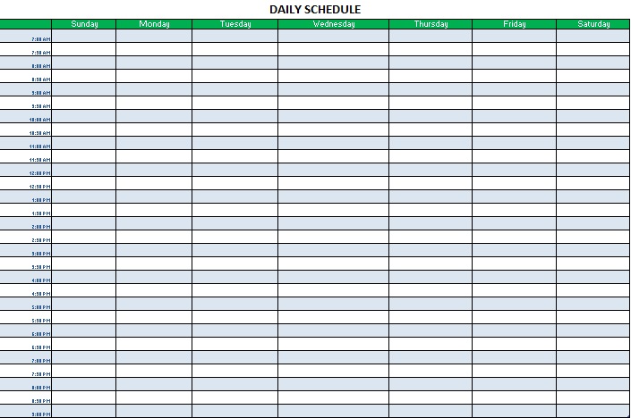 delivery schedule template 3