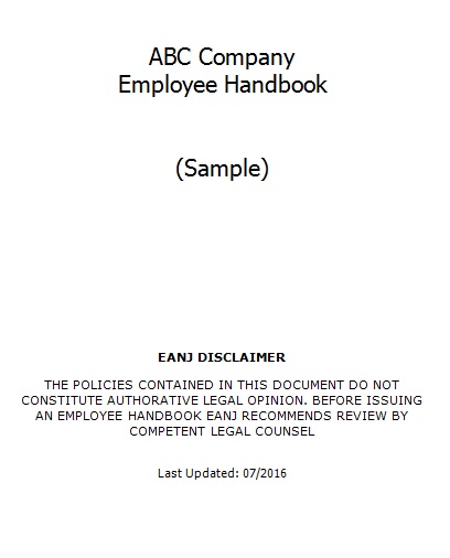 employee handbook template 23