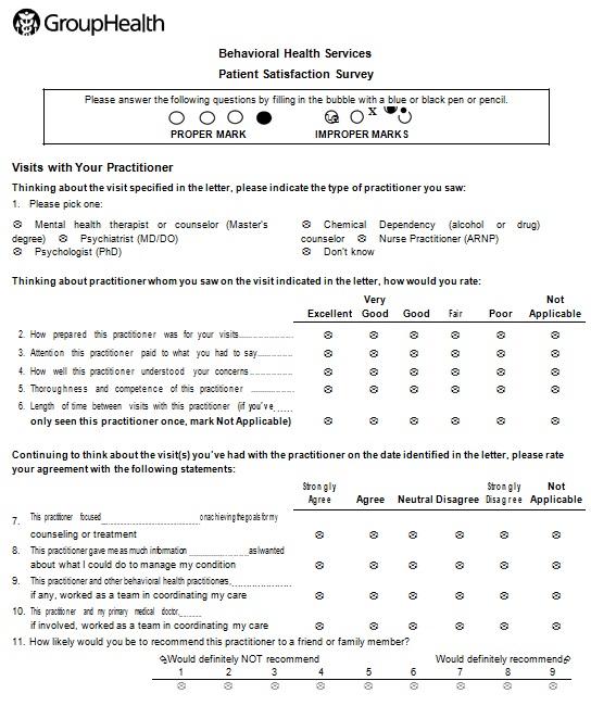 patient satisfaction survey template 15