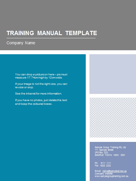 training manual template 16