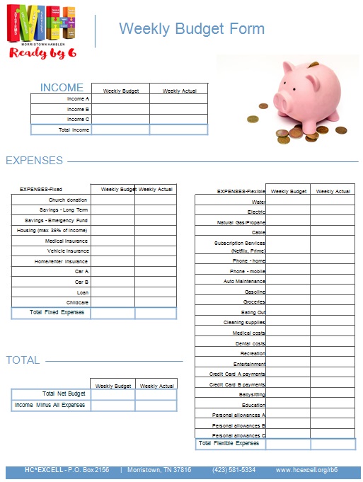 weekly budget template 22