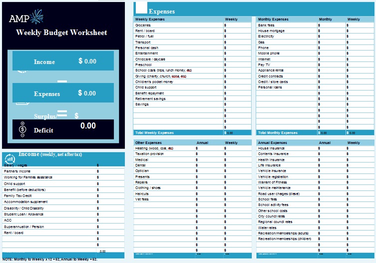 weekly budget template 27