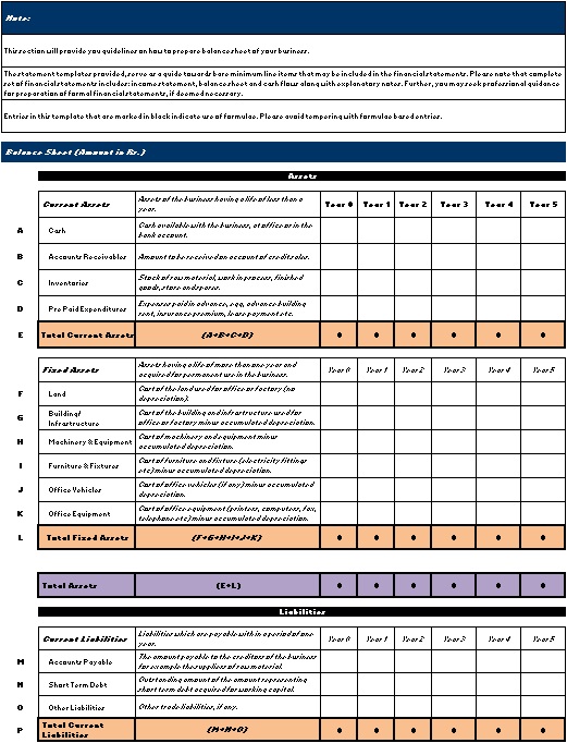 balance sheet template 17