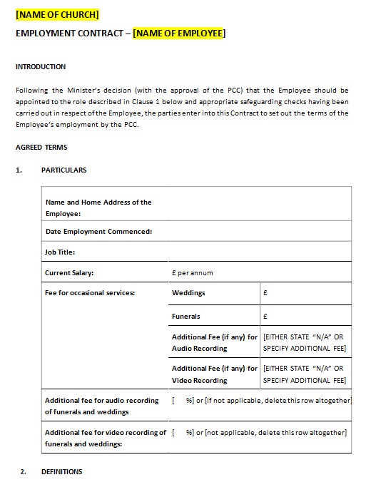 employment contract template 19