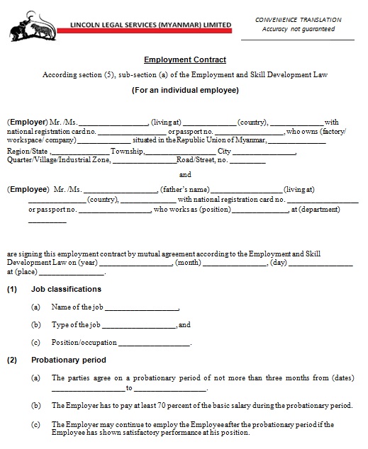 employment contract template 20