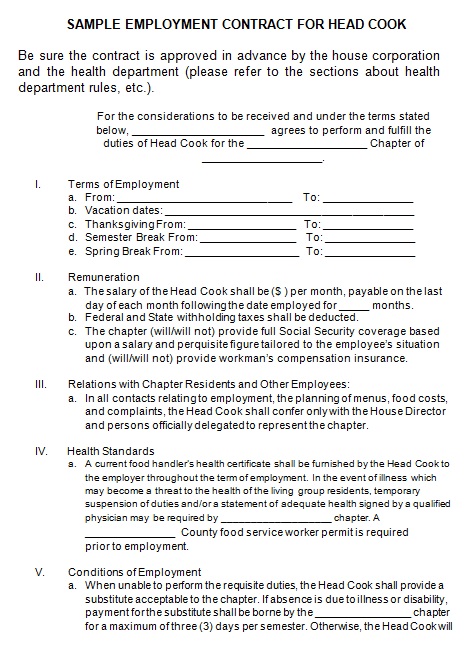 employment contract template 22