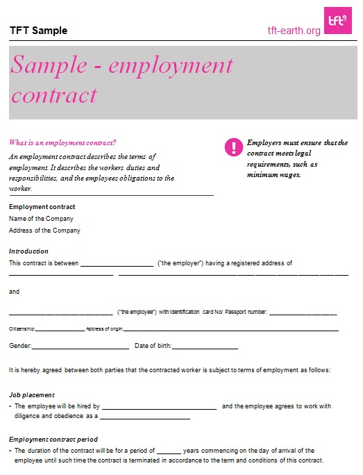 employment contract template 3