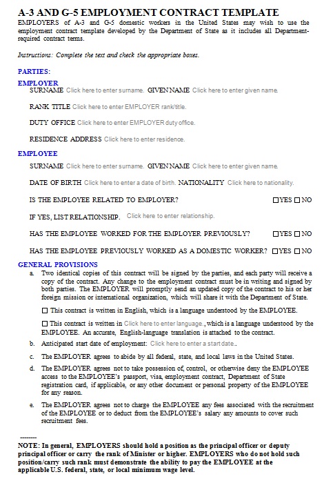 employment contract template 7