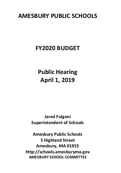 public school budget
