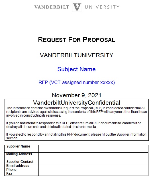 request for proposal template 15